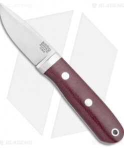 Bark River City Knife Burgundy Micarta Fixed Blade Knife (2.5" Satin Elmax)