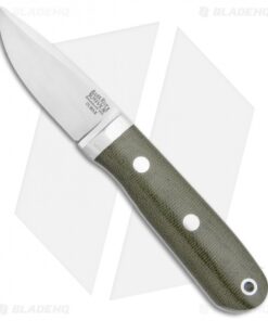 Bark River City Knife OD Green Micarta Fixed Blade Knife (2.5" Satin Elmax)
