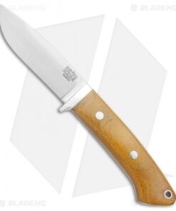 Bark River Classic Drop Point Knife Fixed Blade Natural Micarta (3.75" Elmax)