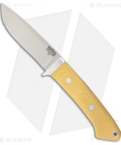 Bark River Classic Drop Point Hunter Fixed Blade Ivory Micarta (3.75" A2 Satin)