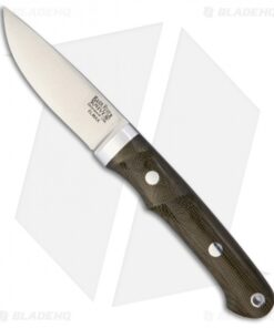 Bark River Classic Utility Caper Fixed Blade Green Canvas Micarta (3.25" Satin)