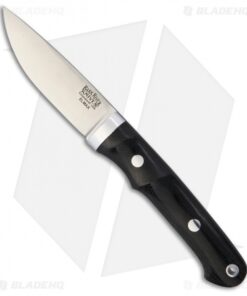 Bark River Classic Utility Caper Fixed Blade Black Canvas Micarta (3.25" Satin)