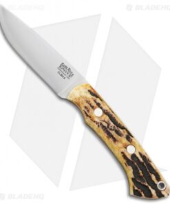 Bark River Featherweight Fox River Fixed Blade Knife Antique Stag (3.125" Elmax)