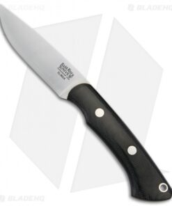 Bark River Featherweight Fox River Fixed Blade Knife Black Micarta (3.1" Elmax)