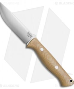 Bark River Knives Gunny Antique Ivory Micarta Fixed Blade Knife (3.75" Satin)