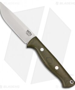 Bark River Gunny Hunter Fixed Blade Knife Green Canvas Micarta (4" CPM-3V)
