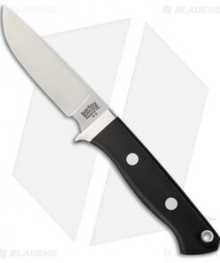 Bark River Huntsman Fixed Blade Knife Black Canvas Micarta (3.25" Satin)