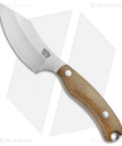 Bark River JX6 Companion Fixed Blade Knife Natural Canvas Micarta (3.5" Satin)