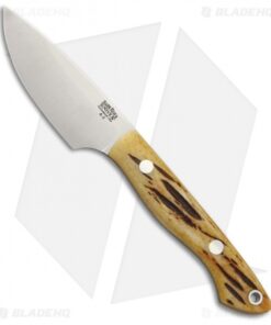 Bark River Kalahari Bushman Fixed Blade Knife Antique Stag Horn (3.25" Satin)