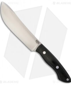 Bark River Kalahari II Fixed Blade Knife Black Canvas Micarta (6.875" Satin)