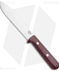 Bark River Kephart Fixed Blade Knife Burgundy Micarta (5" Satin 3V)
