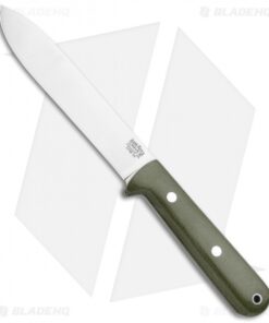Bark River Kephart Fixed Blade Knife Green Micarta (5" Satin 3V)