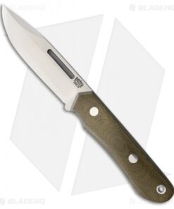 Bark River Knives Springbok II Fixed Blade Green Canvas Micarta (4.25" Satin)