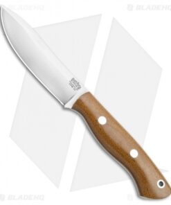 Bark River Mini Aurora Hunter Fixed Blade Knife Natural Canvas (3.6" Satin)