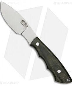 Bark River Mini Canadian Fixed Blade Knife Green Canvas Micarta (2.125" Satin)
