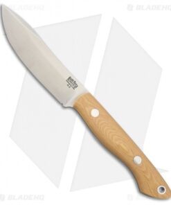 Bark River Mini Kalahari Fixed Blade Knife Antique Ivory Micarta (3.75"Satin)