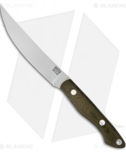 Bark River Mini Kalahari Sportsman Knife Green Canvas Micarta (4.875" Satin)