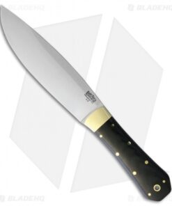 Bark River Mini Rogue Fixed Blade Knife Black Canvas Micarta (4.75" Satin)