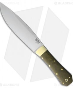Bark River Mini Rogue Fixed Blade Knife Green Canvas Micarta (4.75" Satin)