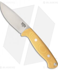 Bark River North Country EDC Fixed Blade Knife Antique Ivory Micarta (3.5" A-2)