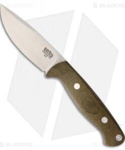 Bark River North Country EDC Fixed Blade Knife Green Canvas Micarta (3.5" A-2)