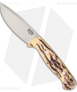 Bark River North Country EDC Fixed Blade Knife Antique Stag (3.5" A-2)