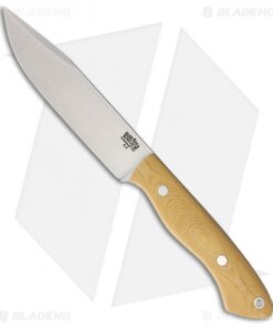 Bark River Sahara Hunter Fixed Blade Knife Antique Ivory Micarta (5" Satin)