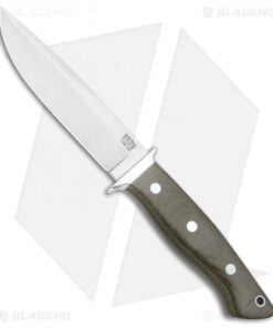 Bark River Sandstorm Fixed Blade Knife Green Canvas Micarta (5" Satin)