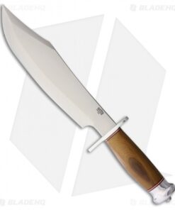 Bark River Shining Mountain Bowie Fixed Blade Natural Micarta (10.5" Satin)