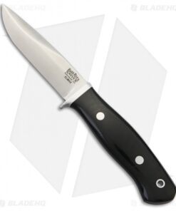 Bark River Snowy River Fixed Blade Knife Black Canvas Micarta (3.75" Satin)