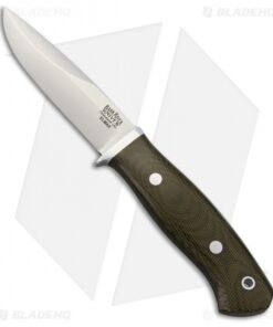Bark River Snowy River Fixed Blade Knife Green Canvas Micarta (3.75" Satin)