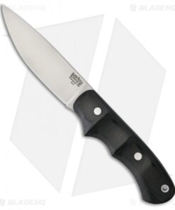 Bark River Trakker Companion Fixed Blade Black Canvas Micarta (4.125" Satin)