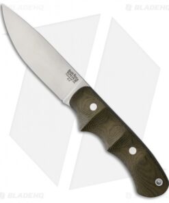 Bark River Trakker Companion Fixed Blade Green Canvas Micarta (4.125" Satin)