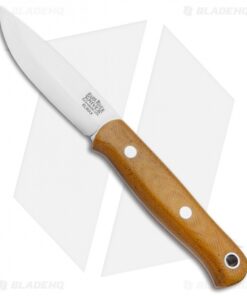Bark River Ultra-Lite Bushcrafter Knife Natural Canvas Micarta (3.375" Satin)