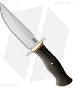 Bark River Vest Pocket Bowie C Fixed Blade Knife Black Micarta (5.375" Satin)