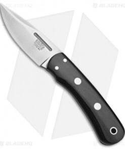 Bark River Essential Fixed Blade Knife Black Canvas Micarta (2.75" M4)