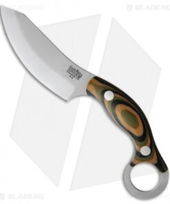 Bark River JX4 Bush Bat Fixed Blade Knife Green Camo G-10 (3.5" Satin)