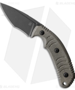 Bastinelli Creations Askari Fixed Blade Knife OD Green Micarta (3" Black SW)