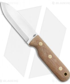 Battle Horse Knives Bushcrafter Fixed Blade Knife Natural Micarta (4" Satin)BHK