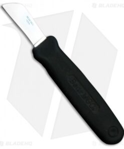 Bear & Son Powergrip Utility Black Kraton Fixed Blade Knife (1.75" Satin)