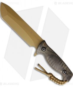 Behring Technical Valkyrie Fixed Blade Knife Black Micarta (5" Tan Cerakote)