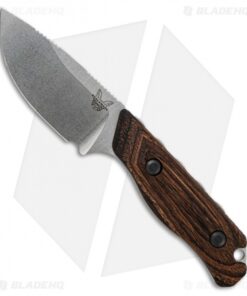 Benchmade 15017 Hidden Canyon Hunter Knife Wood Fixed Blade (2.79" Stonewash)