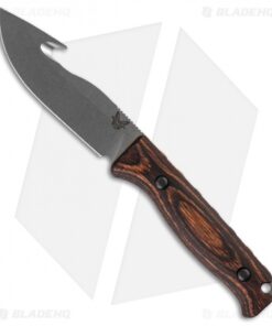 Benchmade Hunt 15004 Saddle Mountain Skinner Knife w/ Gut Hook Wood (4.2" SW)