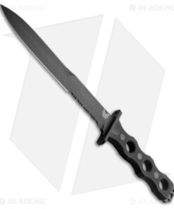 Benchmade SOCP 185SBK Fixed Blade Serrated Knife G-10 Black (11" Black Serr)