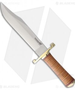 BlackJack Classic Model 129 Bowie Fixed Blade Tapered Leather (9.25" Satin)
