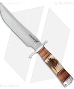 BlackJack Classic Model 3 Fixed Blade Knife Sambar Stag (7" A-2 Satin)