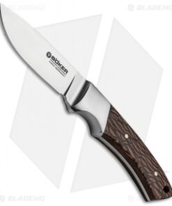 Boker Integral Hunter Fixed Blade Knife Lacewood (3.5" Satin)