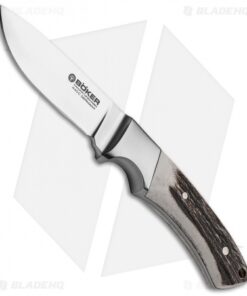Boker Integral Hunter Fixed Blade Knife Stag (3.5" Satin)