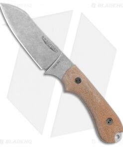 Bradford Guardian3 Sheepsfoot Fixed Blade Knife 3D Natural Micarta (3.5" SW M4)