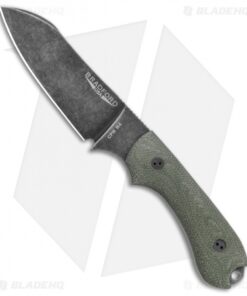 Bradford Guardian3 Sheepsfoot Fixed Blade Knife Green Micarta (3.5" Nimbus M4)